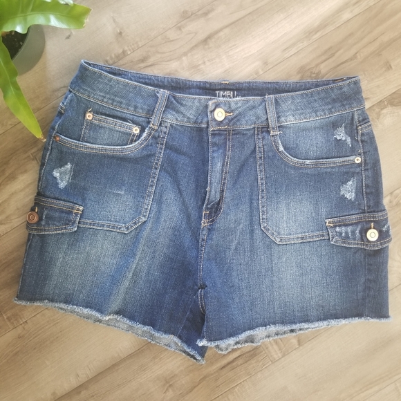 time and tru jean shorts